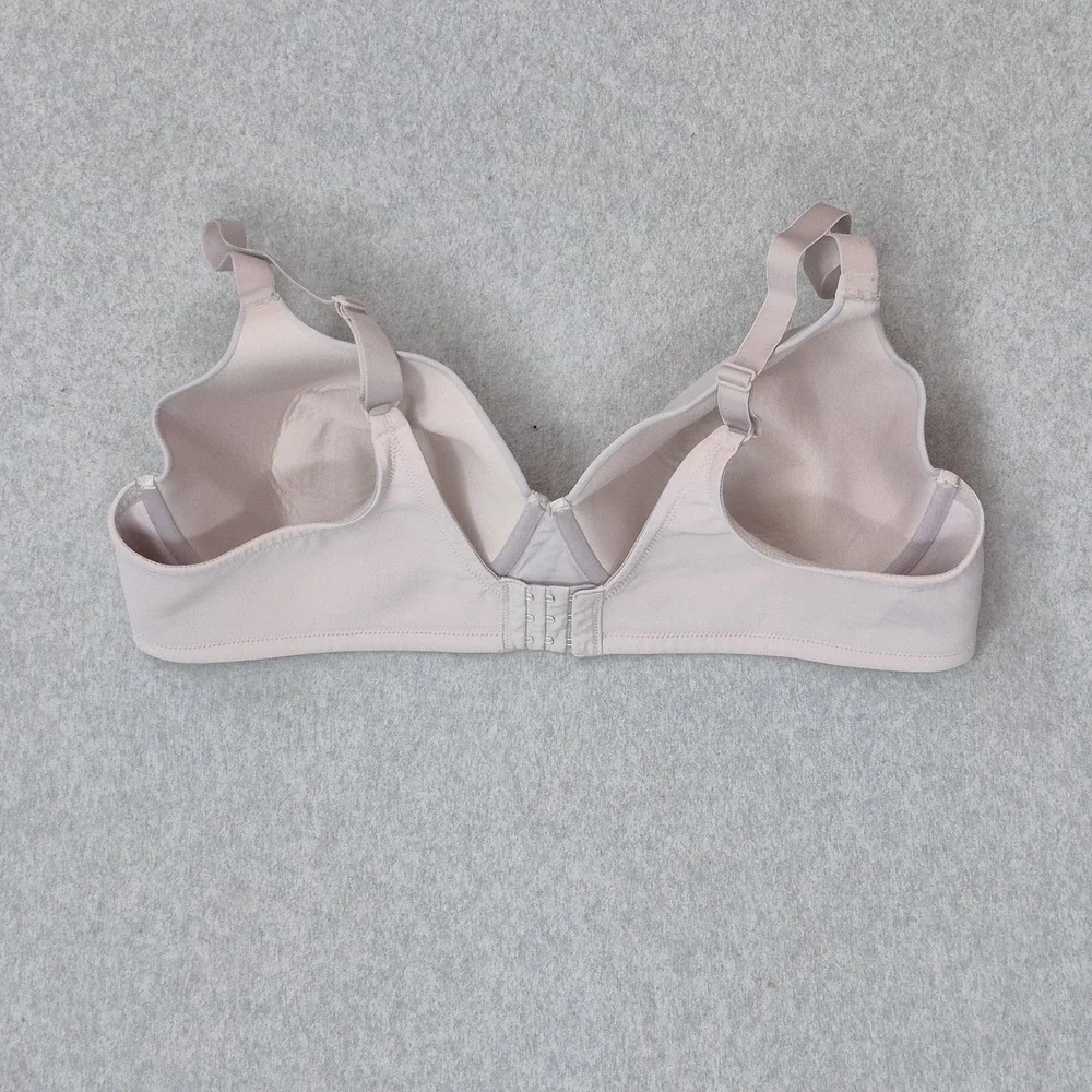 Vanity Fair Women Bra 44D Beige 76528 Radiant Underwired Lace Knit Strap